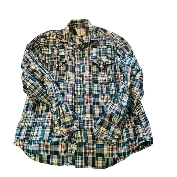 Lucky Brand women's size Large long sleeve, button down, quilted shirt - Picture 1 of 5